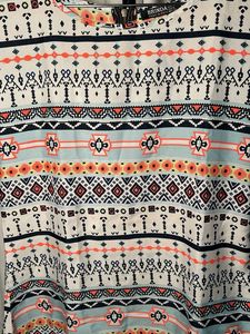 🆕Boho Print Short Sleeve Top