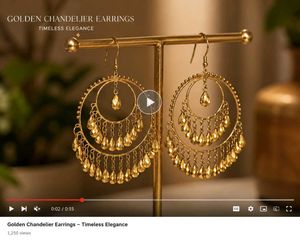 Golden Chandelier Earrings
