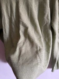 Cozy Green Knit Sweater