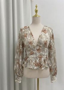 Floral Print Peplum top