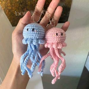 Crochet Jellyfish Keychain Set (Blue &amp; Pink)💖☺️🧸