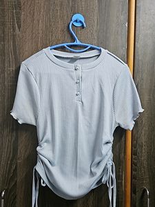 Light Blue Casual Top