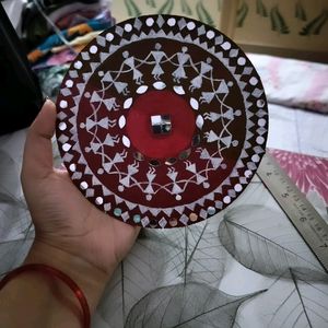 Warli Painted Plate