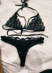 Lace Triangle Bra with brief 👍