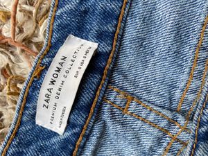 Zara Asymmetric Denim Skirt
