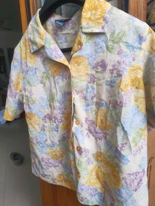Floral Button-Down Top