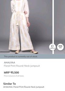 AHALYAA Jumpsuit With Tag