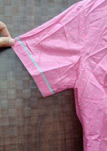 Women Pink Collar Shirt