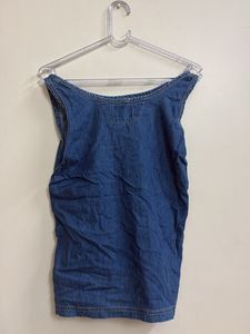 Denim Sleeveless Top