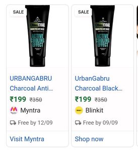 UrbanGabru Charcoal Black Peel Off Mask