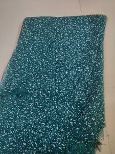 fancy bollywood style Teal  saree