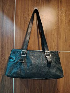Black Leather Shoulder Bag