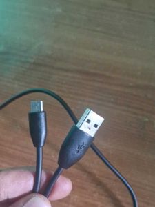 Black Micro USB Charging Cable