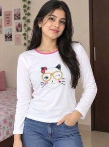 Cute Cat Long Sleeve T-Shirt top