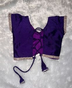 Beautiful Purple Embroidered Blouse