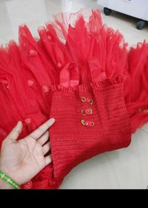 Beautiful Frock With Shrug