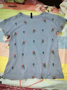 Cute Floral Print T-Shirt