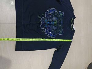 Kenzo Tiger Print Black Sweatshirt Size Xs