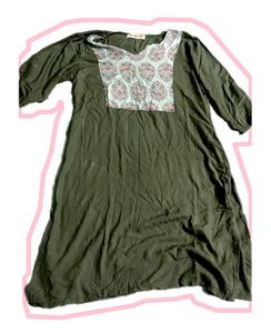 PRAKRITI SOLID KURTI SIZE : XL
