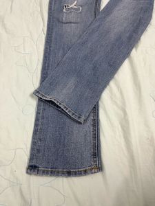 Men's Distressed Blue Jeans unisex
