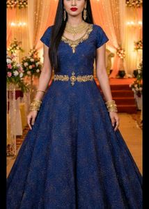 BLUE WEDDING GOWN