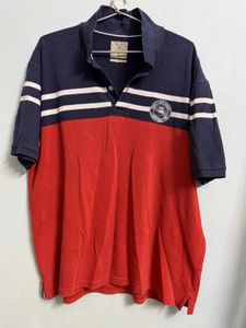 Rusty & Navy Colorblock Polo T-Shirt