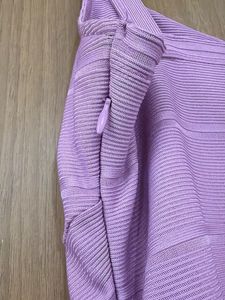 branded Strappy Lavender Bodycon Dress