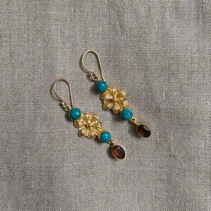 semi precious stone earrings