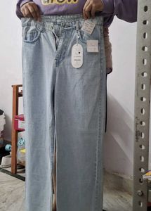 Light Wash Wide Leg Jeans