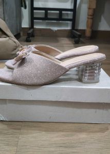 Sparkly Bow Heels
