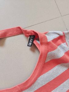 Striped 3/4 Sleeve Sweater