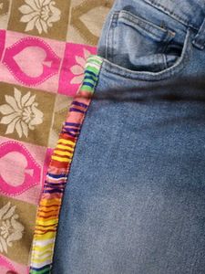 Stylish Embroidered Denim Jeans