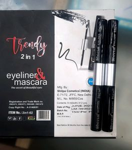 Sheetal Trendy 2in1 Eyeliner+ Mascara , Brand New Pack Of 2