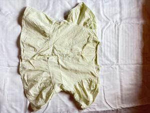 Light Yellow Ruffled Blouse