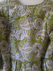 Green Printed Top