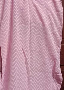 Pink Chevron Print Kurta pant size M