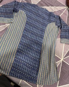 Blue Pakistani Kurta with farshi salwar 💙