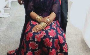 Blue N Pink Gown