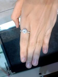 Diamond Ring Pure Silver 925