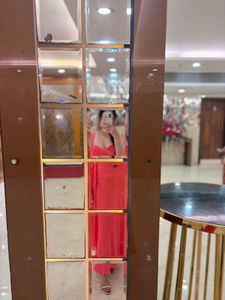Elegant Coral Gown