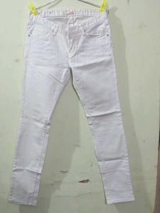 White Slim Fit Jeans