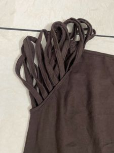Looped Type Sleeves Stretchable Top