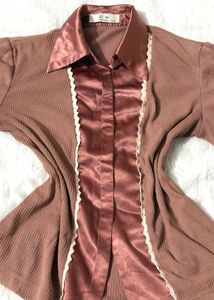 Vintage ribbed cardigan top ⭐️