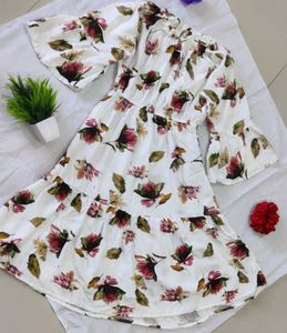 Floral Print Off-Shoulder Dress