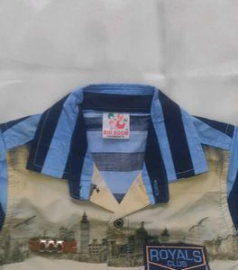 Boys' Blue Striped Outfit