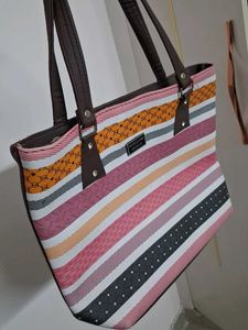 Striped Tote Bag