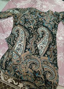 🔥🖤Paisley Print Kurta Top