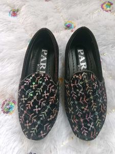 Sparkling Black Boys Shoes 🖤