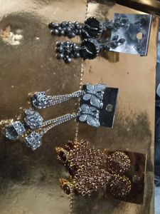 Stylish Silver Tone Dangle Earrings