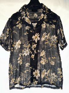 MASCLN SASSAFRAS Floral Print Shirt